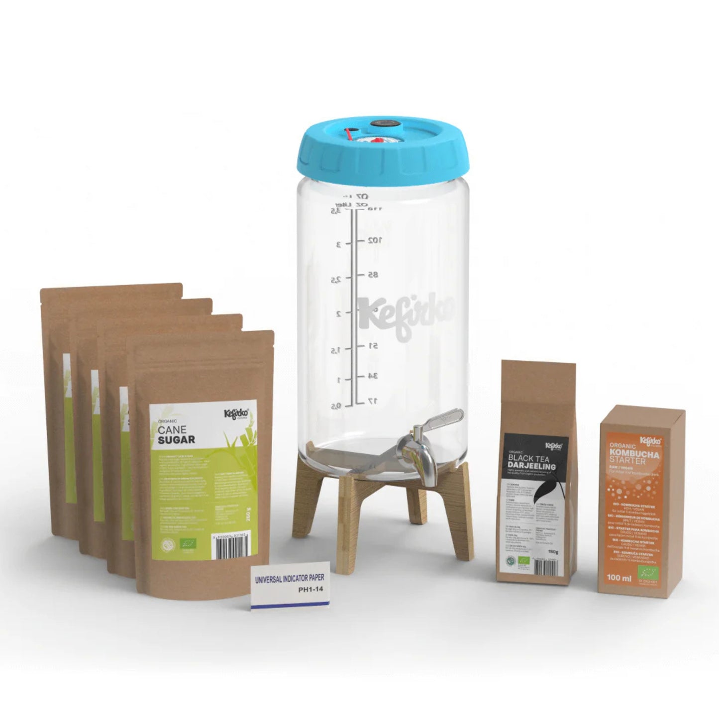KEFIRKO DIY Kombucha Fermenter KIT II / Diverse Farben