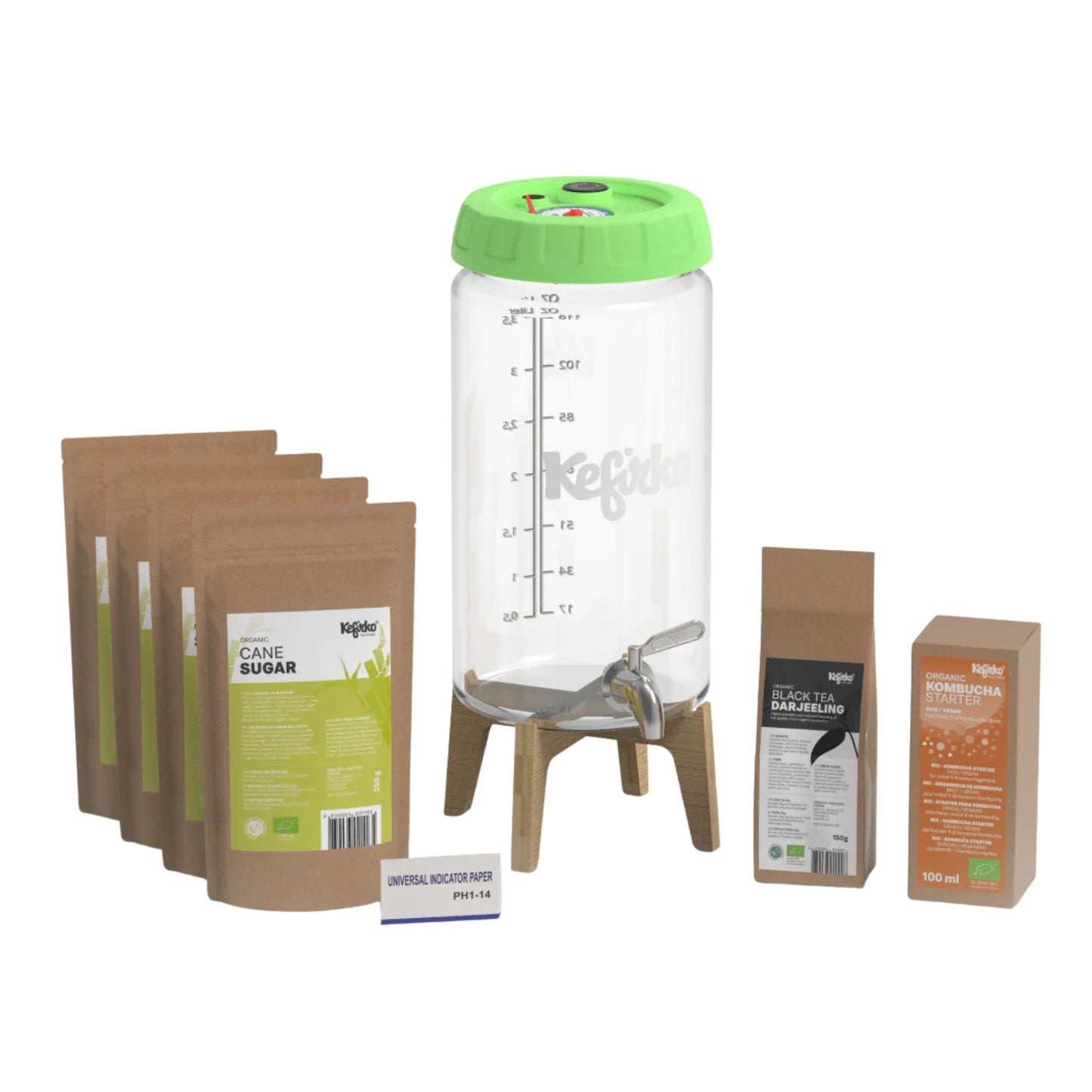 KEFIRKO DIY Kombucha Fermenter KIT II / Diverse Farben