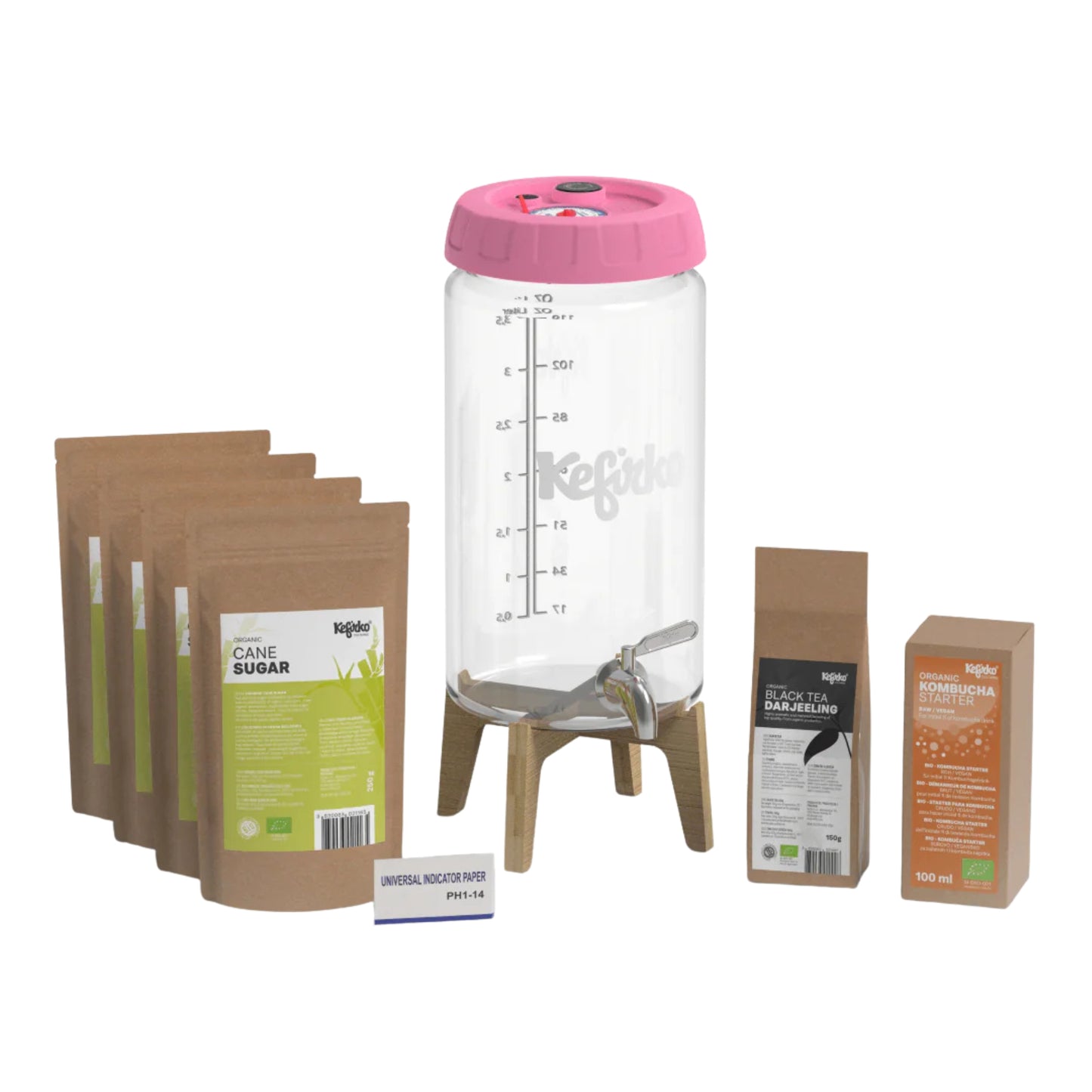 KEFIRKO DIY Kombucha Fermenter KIT II / Diverse Farben
