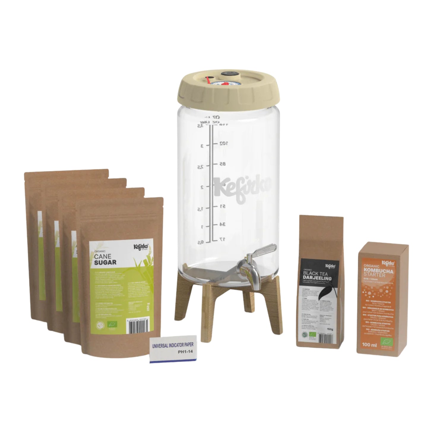 KEFIRKO DIY Kombucha Fermenter KIT II / Diverse Farben