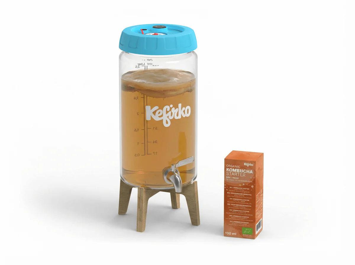 KEFIRKO DIY Kombucha Fermenter STARTER KIT (Diverse Farben)