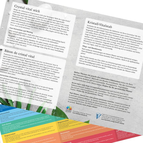 Image of EDELSTEIN BALANCE Kristall-Vitalstäbe IN FLUSS KOMMEN