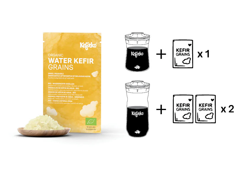 KEFIRKO DIY Wasserkefir STARTER-KIT 1 (Diverse Farben)
