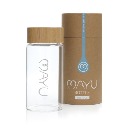 MAYU® WATER BOTTLES (5dl/1L/1,5l) / (Bambusdeckel)