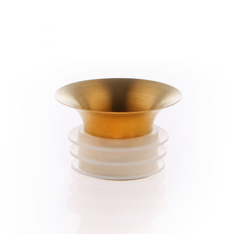 Image of MAYU® SWIRL Wirbelkaraffe AUSGIESSER (Gold)