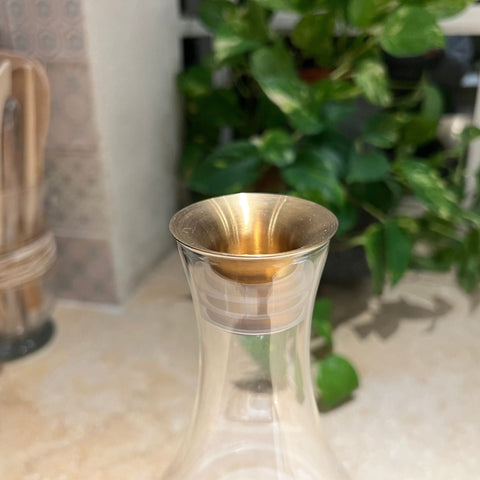 Image of MAYU® SWIRL Wirbelkaraffe AUSGIESSER (Gold)