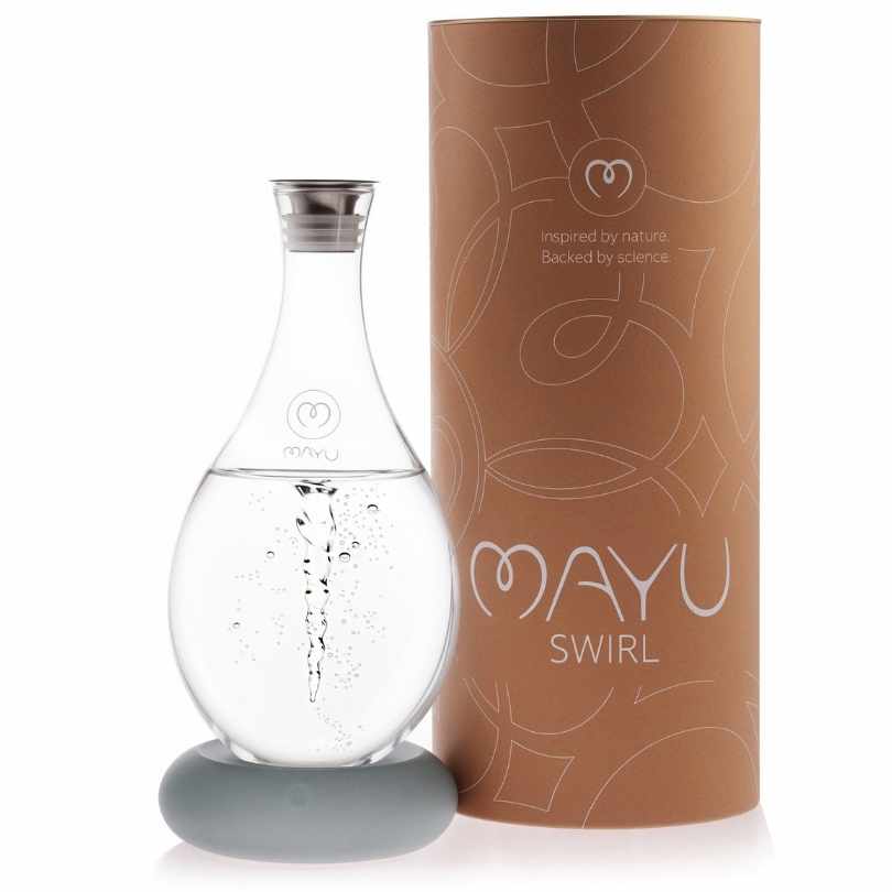 MAYU® SWIRL Wirbelkaraffe (1.5l) / DOLOMIT