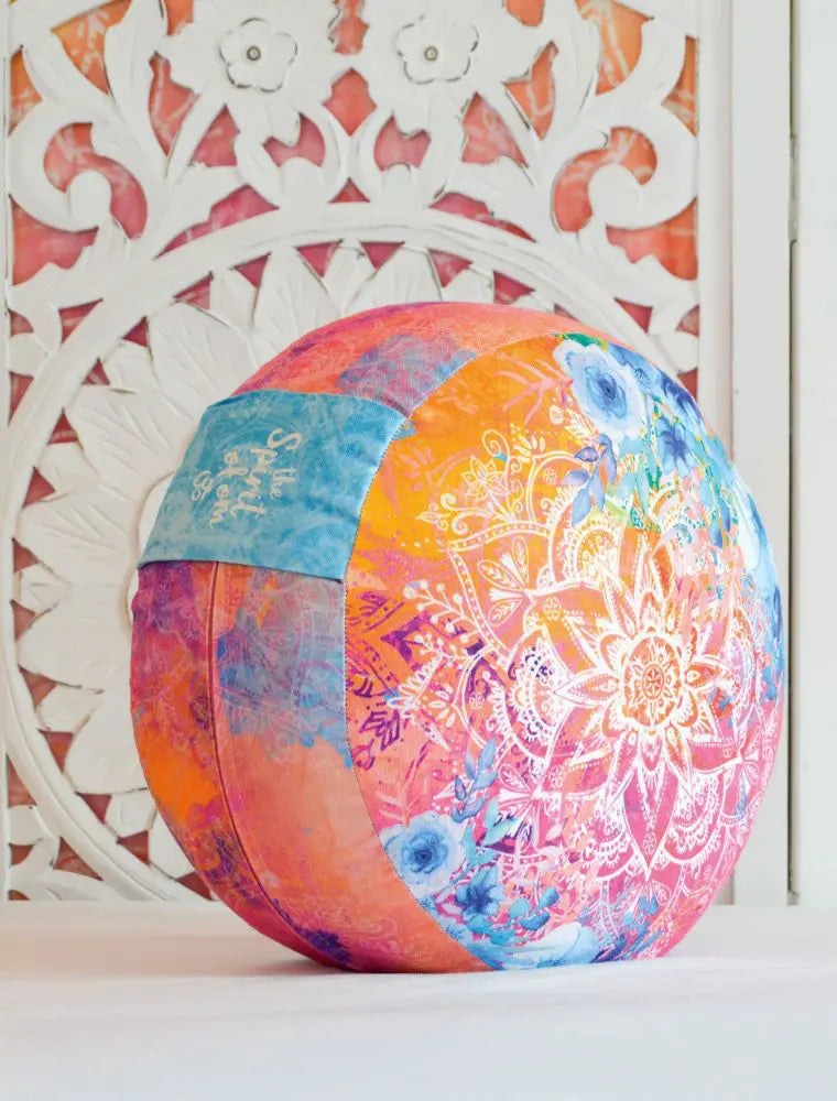 THE SPIRIT OF OM® Meditationskissen (rund) / PINK FANTASY