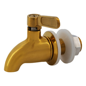 MINNICO® Dispenser Porzellan-Ei (5l) Edelstahl-Zapfhahn / GOLD