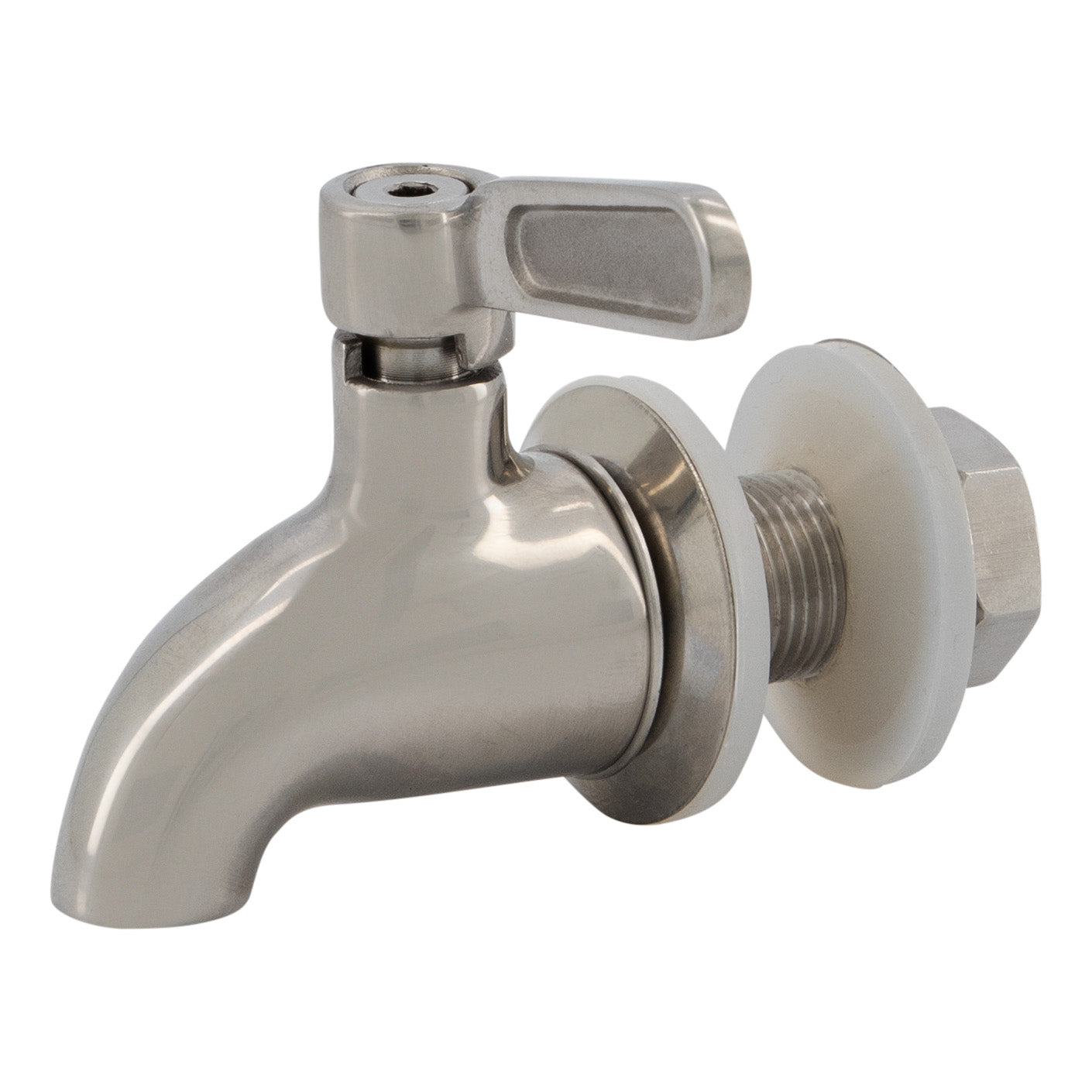 MINNICO® Dispenser Porzellan-Ei (5l) Edelstahl-Zapfhahn / SILBER