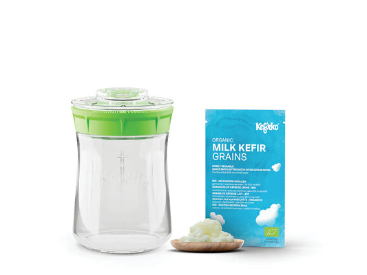 KEFIRKO DIY Milchkefir STARTER KIT (9dl) /  GRÜN