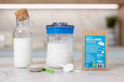 KEFIRKO DIY Milchkefir Fermenterglas 9dl (Diverse Farben)