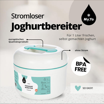 MY.YO Joghurtbereiter ohne Strom (Beige)