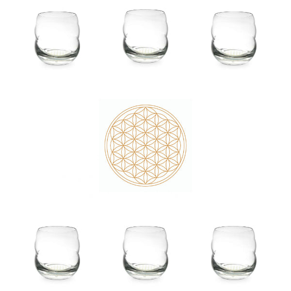 ND MYTHOS Gläser 6er-Set 2,5dl (Weiss/Gold)
