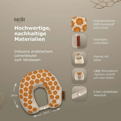 GLANZSTÜCK Berlin® Akupressur Nackenhörnchen TO GO