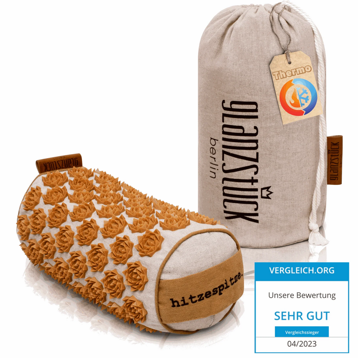 GLANZSTÜCK Berlin® Akupressur Nackenrolle THERMO
