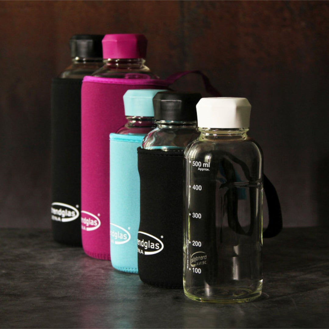 TRENDGLAS JENA Glasflaschen / Ersatzdeckel (Diverse Farben)