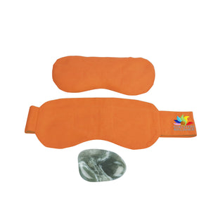 EDELSTEIN BALANCE® Augenkissen ORANGE / GEBORGENHEIT