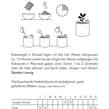Image of GORILLA GARDENING® Pflanzsäcke mit Kokoserde (inkl. Bio-Zucchini-Samen)