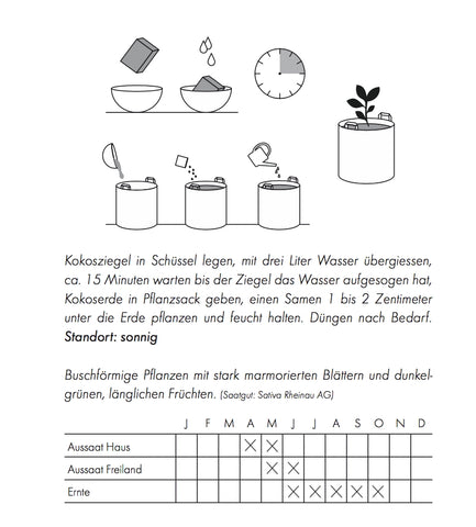 Image of GORILLA GARDENING® Pflanzsäcke mit Kokossubstrat (inkl. Gemüse-Samen)