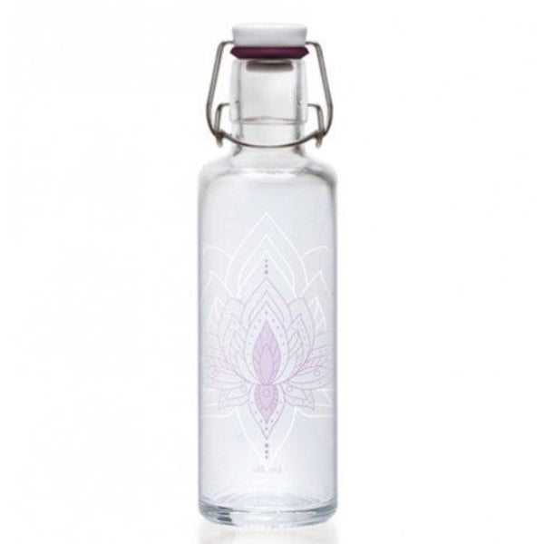 SOULBOTTLES Glasflaschen 6dl LILA LOTUS