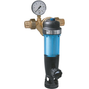 SYR® DUO DFR Rückspülfilter mit Druckminderer (DN25)+ Manometer