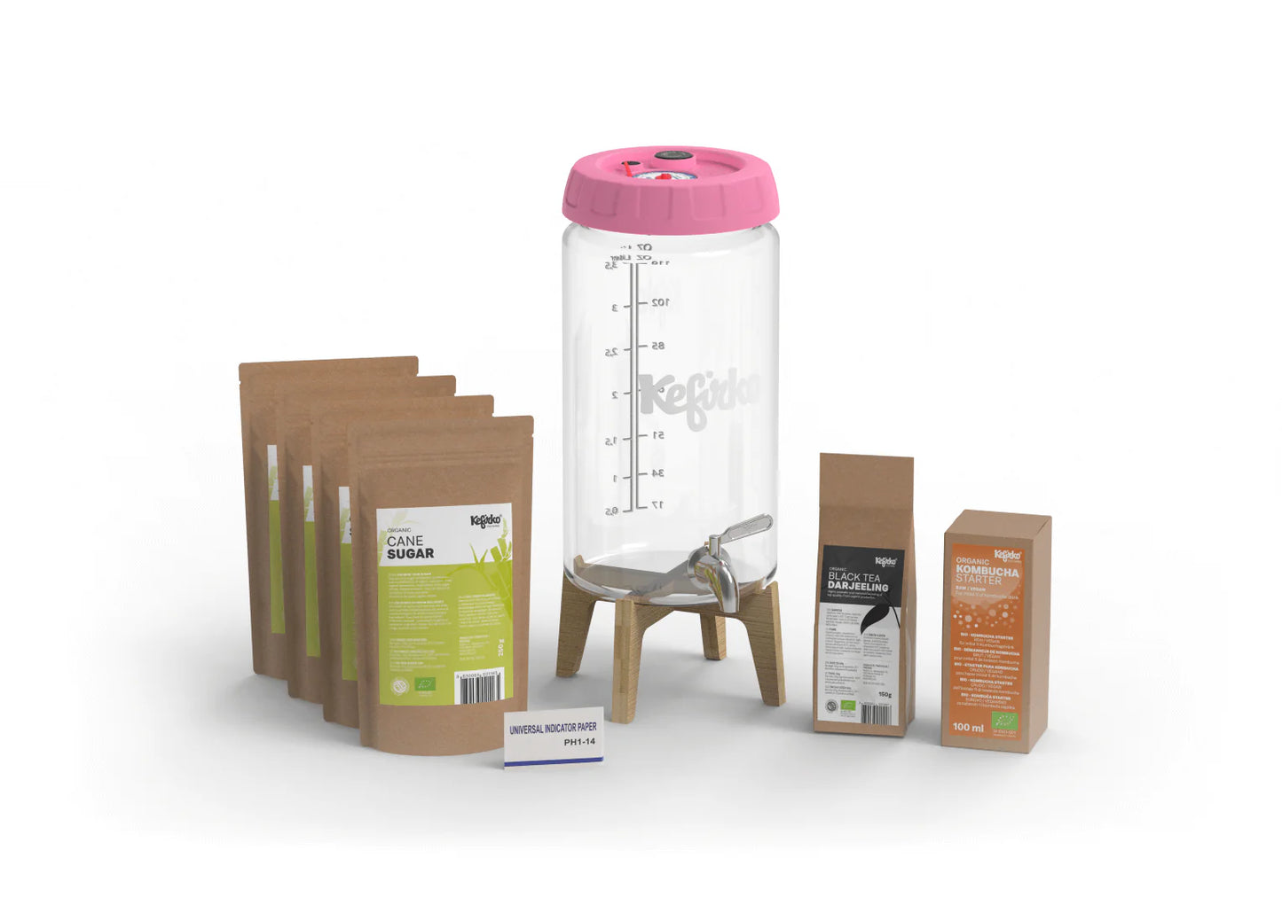 KEFIRKO DIY Kombucha Fermenter KIT II / ROSE