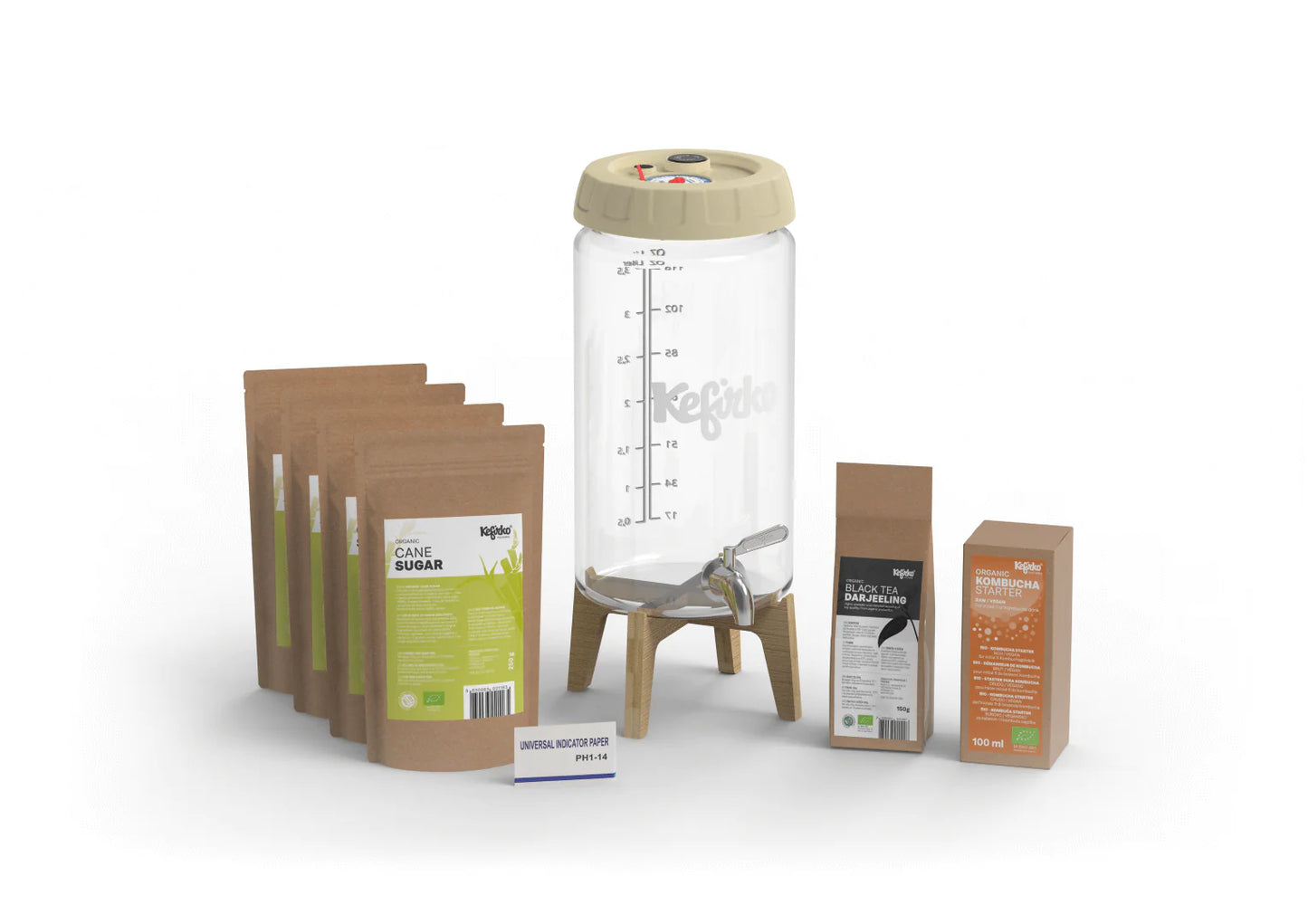 KEFIRKO DIY Kombucha Fermenter KIT II / Diverse Farben