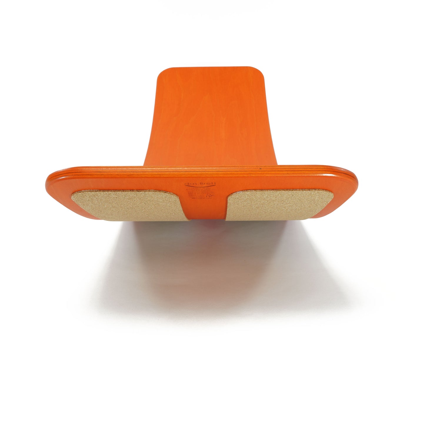 TICTOYS - das.BRETT Balance Board lackiert mit Korkriemen / ROT