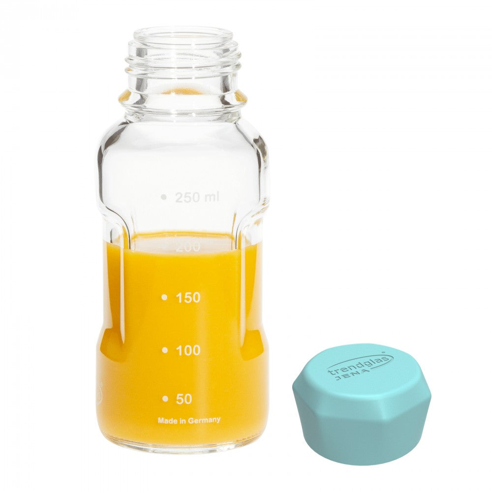 TRENDGLAS JENA Glasflasche BLUE OCEAN / AQUA (Diverse Grössen)
