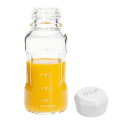 Image of TRENDGLAS JENA Glasflasche (1000ml/500ml/250ml) / WEISS