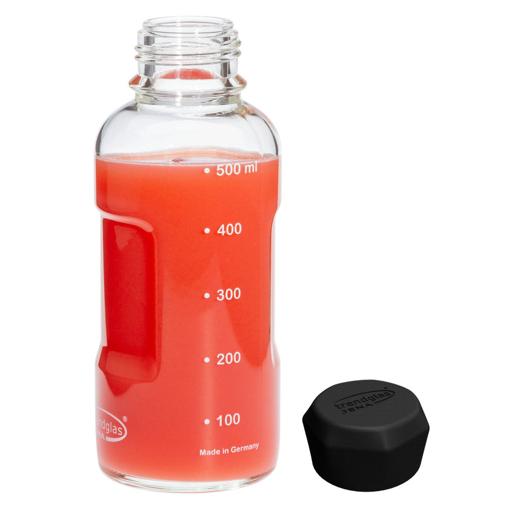 TRENDGLAS JENA Glasflasche BLUE OCEAN / 500ml (Diverse Farben)
