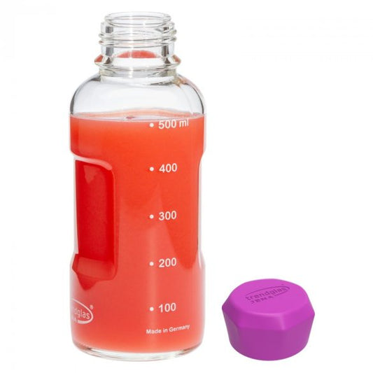 TRENDGLAS JENA Glasflasche BLUE OCEAN / 500ml (Diverse Farben)