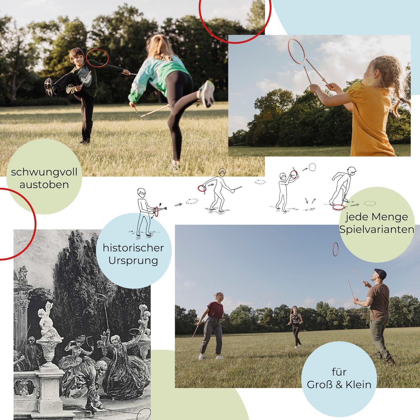 TICTOYS - TUALOOP Outdoor-Wurfspiel (8er Gruppen-Set)