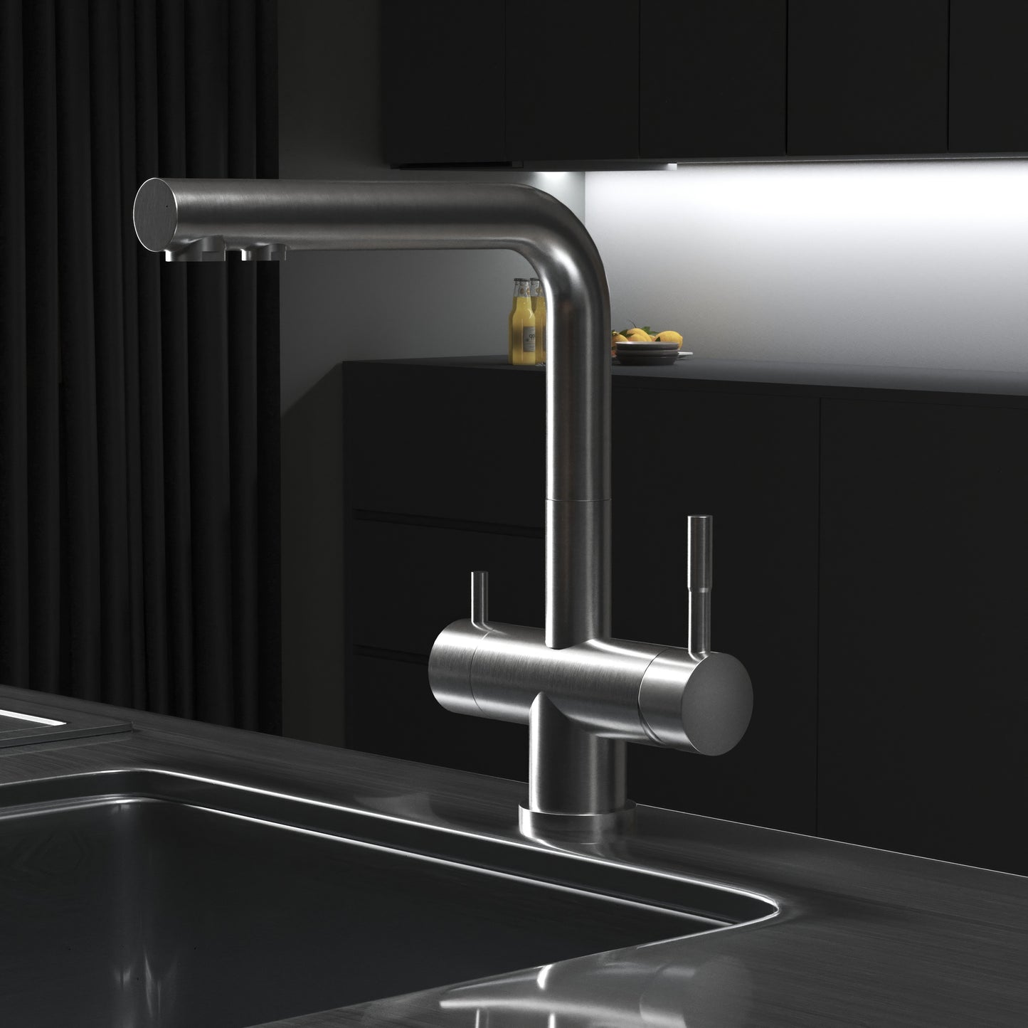ZARA INOX Edelstahl 3-Wege-Armatur