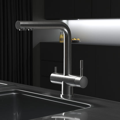 ZARA INOX Edelstahl 3-Wege-Armatur