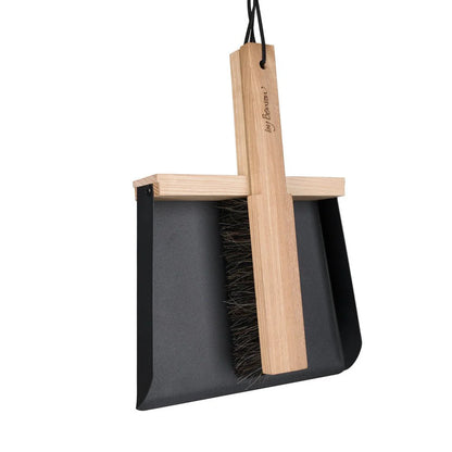 byBenson® Kehrichtschaufel-Set (Metall/Holz)