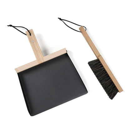 byBenson® Kehrichtschaufel-Set (Metall/Holz)