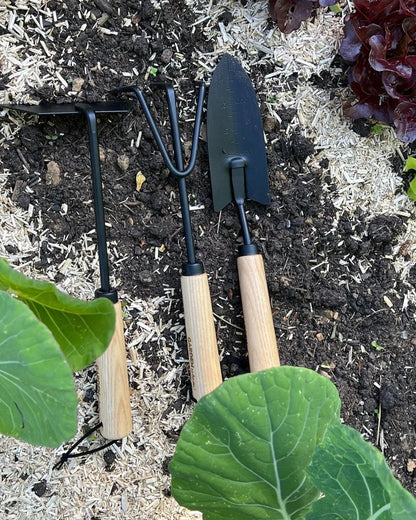 byBenson® Hand-Gartenwerkzeug-Set (Metall/Holz)