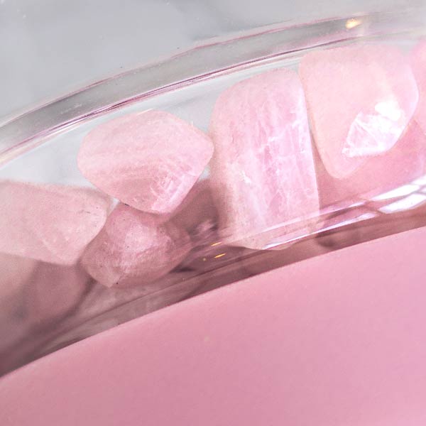 VITA JUWEL inu! Trinkflasche 5dl / BLOSSOM ROSE (Bergkristall/Rosenquarz)
