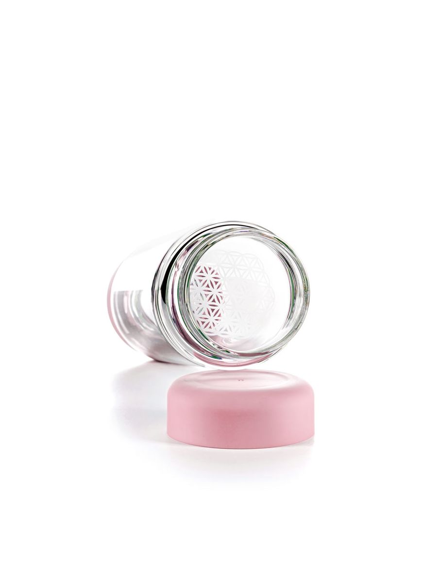 VITA JUWEL inu! Trinkflasche 5dl / BLOSSOM ROSE (Bergkristall/Rosenquarz)