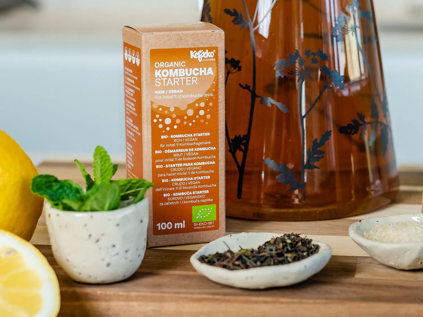 KEFIRKO DIY Organic Kombucha SCOBY-Starter (100ml)