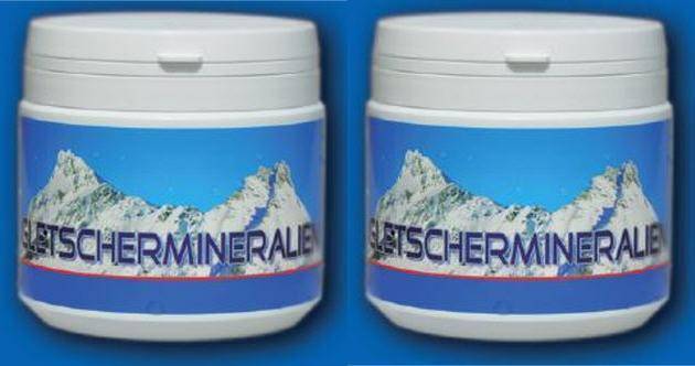 Gletschermineralien - mikronisiertes Gesteinsmehl (Pulver 2 x 300g)