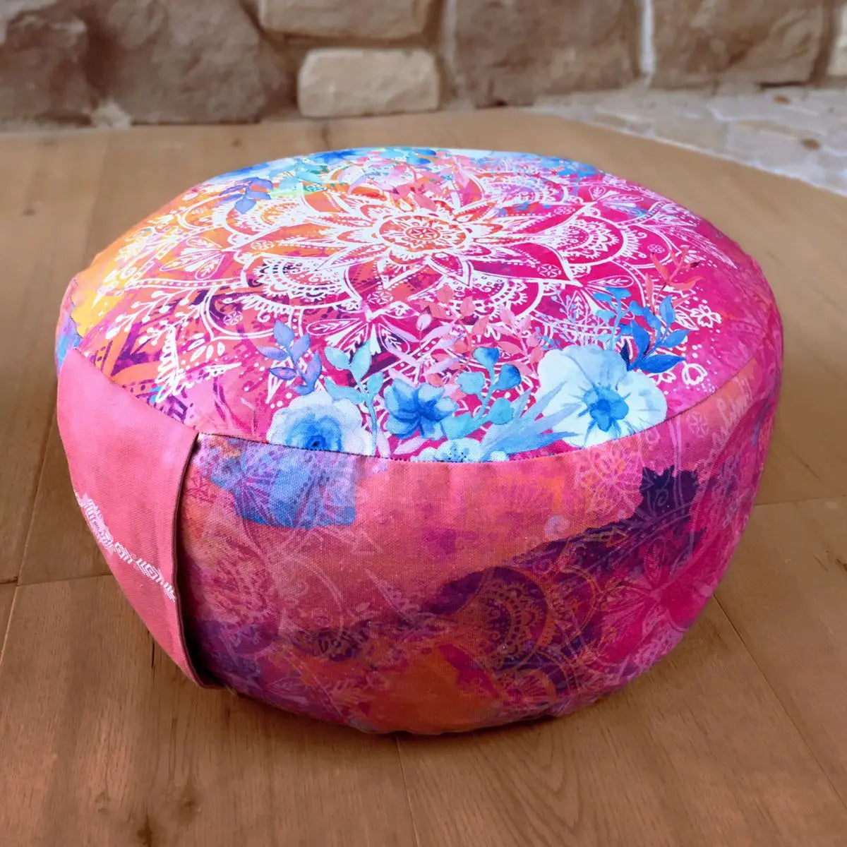 THE SPIRIT OF OM® Meditationskissen (rund) / PINK FANTASY