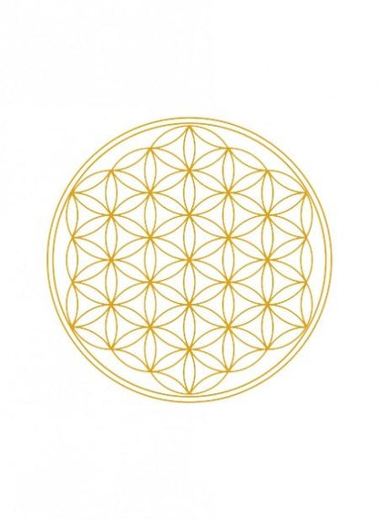 SOULBOTTLES Trinkflasche (1L) FLOWER OF LIFE (Gold)