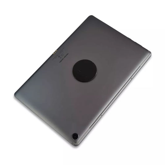 Original Schungit / Laptop-Platte rund (selbstklebend)