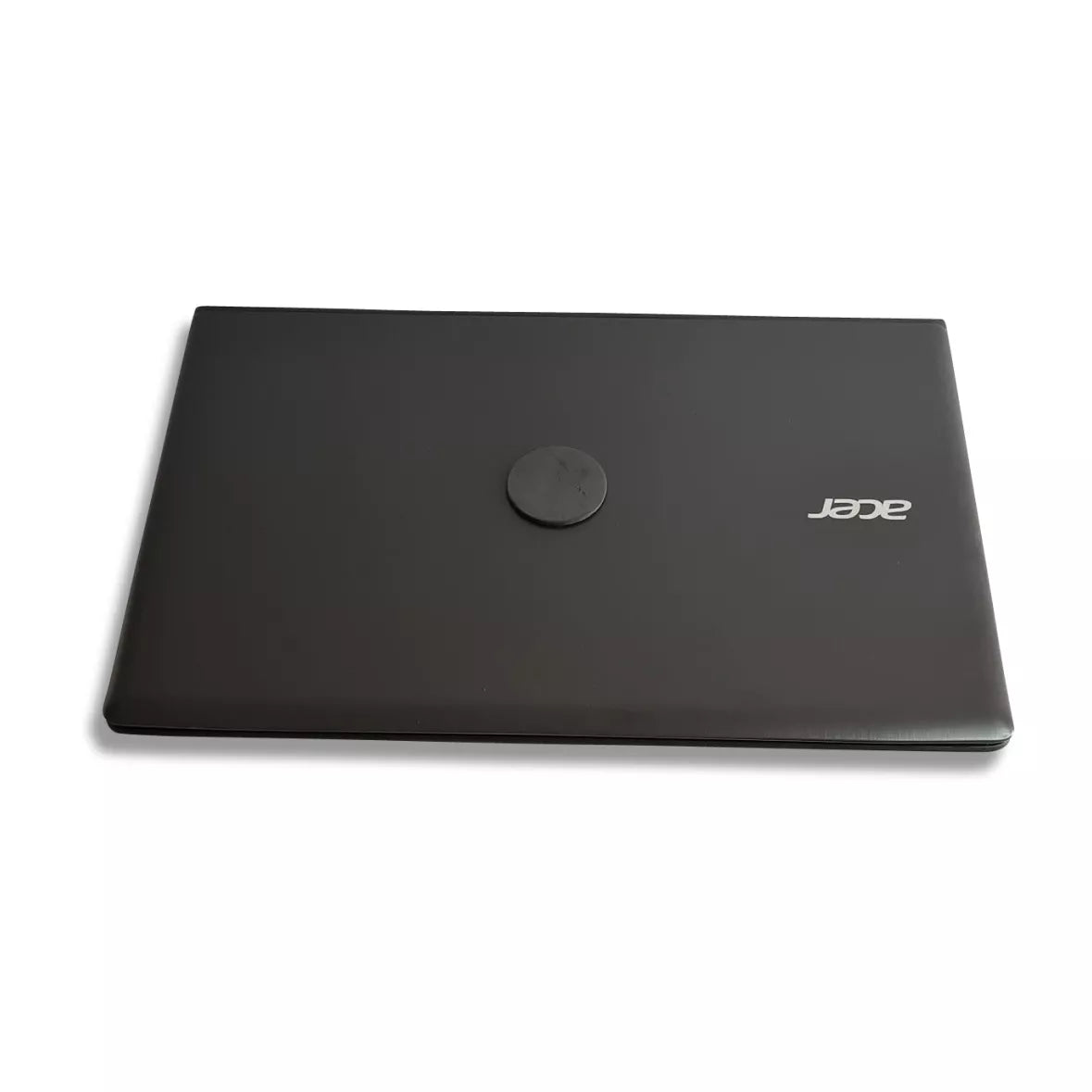 Original Schungit / Laptop-Platte rund (selbstklebend)