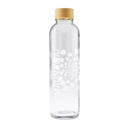 MAUNAWAI Glasflasche (7dl) / MANDALA (Weiss)