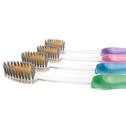 Original Schungit / Zahnbürste Edelschungit-Gold (4er Set)