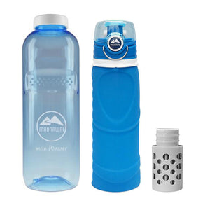 MAUNAWAI® Outdoor Filterflachen Set 2 (inkl. Ersatz-Filter + Tritanflasche 1l)